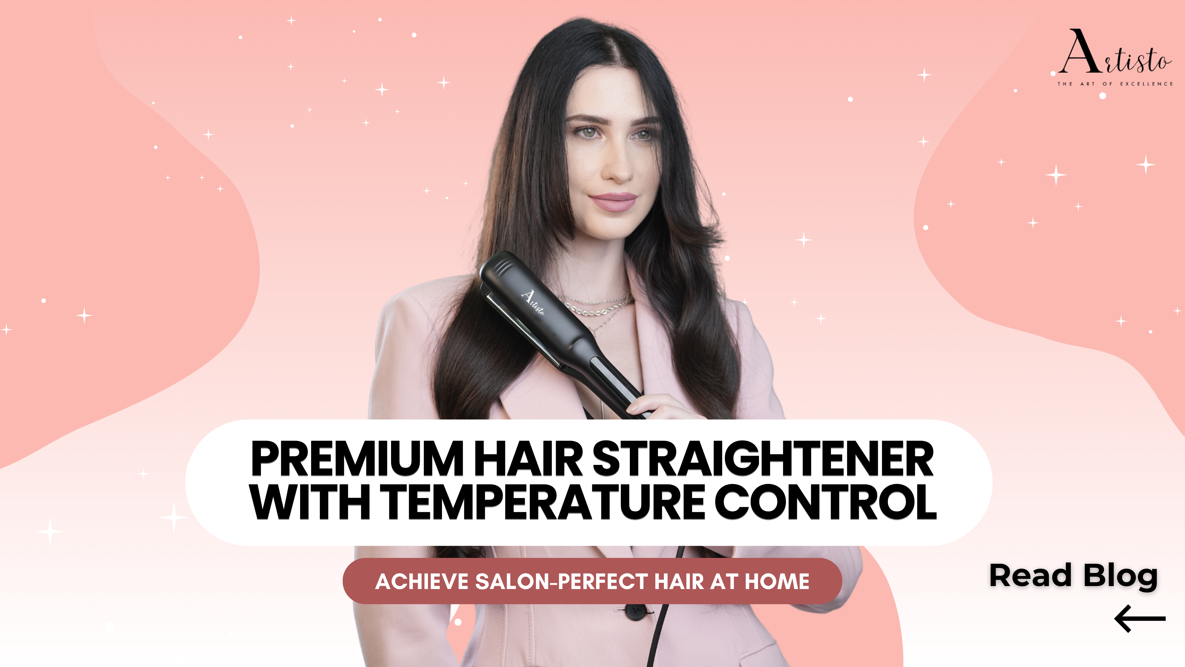 Premium Hair Straightener with Temperature Control: Achieve Salon-Perfect Hair at Home