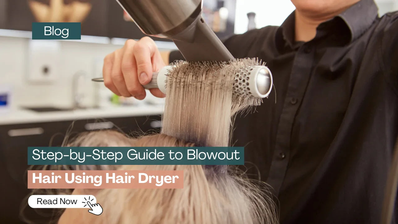 Feature Image of Blowout Hair using Hair Dryer blog
