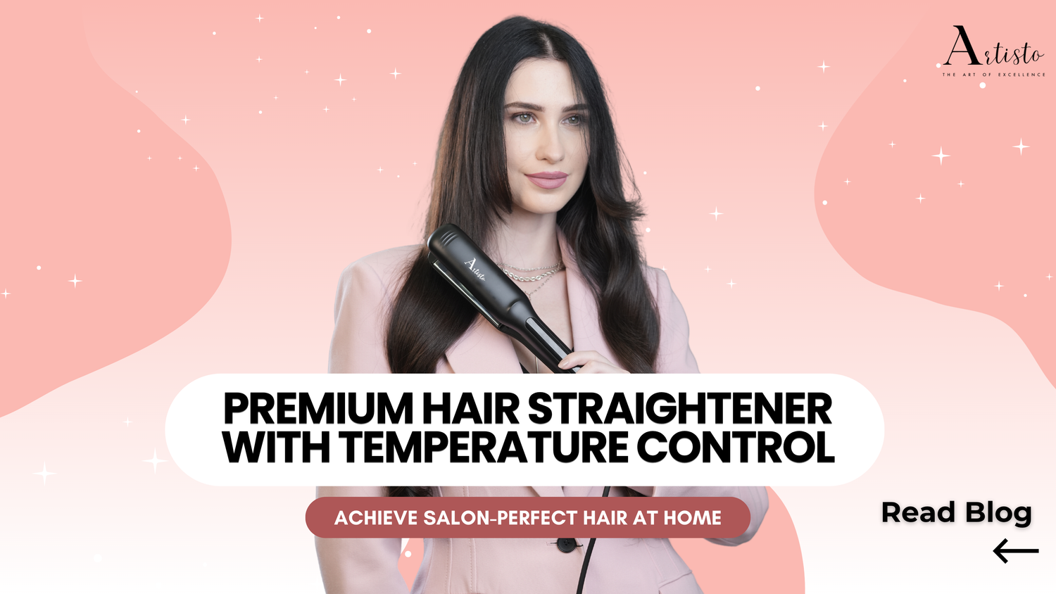 Premium Hair Straightener with Temperature Control: Achieve Salon-Perfect Hair at Home